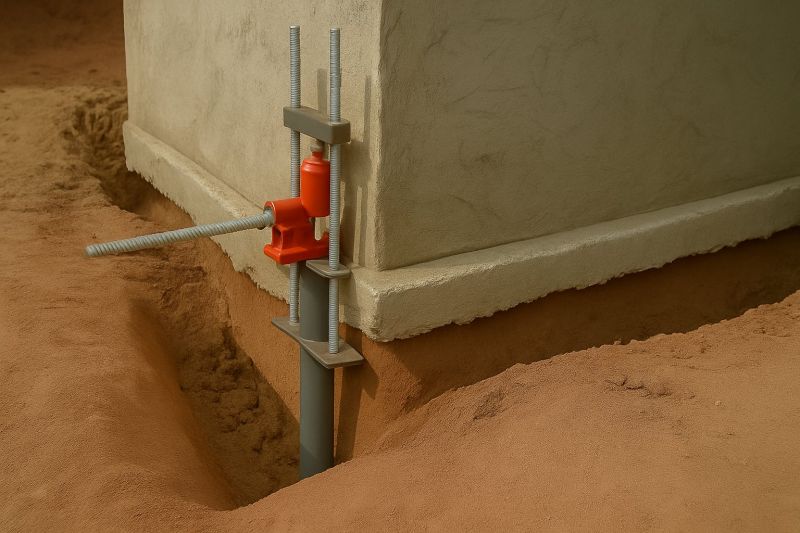 Sinking Foundation Lifting